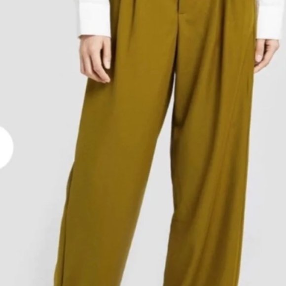 Lattelier High Rise Dress Pant in Dark Mustard NWT - Picture 4 of 4